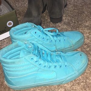 Neon blue vans